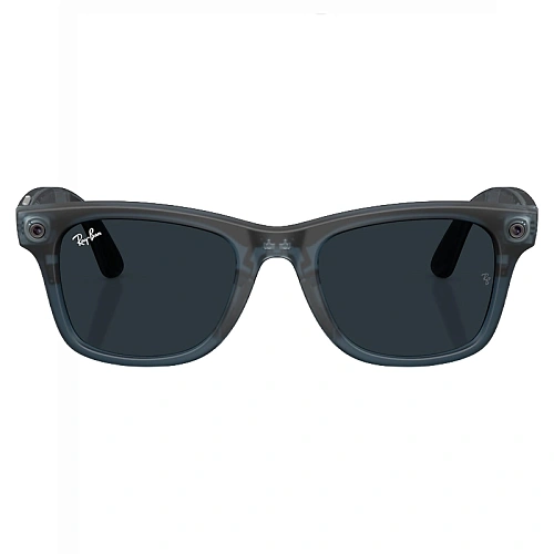 Умные Очки Ray-Ban Meta Wayfarer Gen 3, Matte Transparent Ocean Blue, Clear/Grey Transitions, Размер M