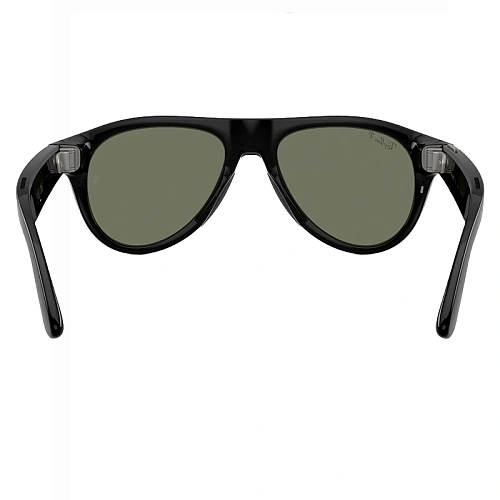 Умные Очки Ray-Ban Meta Aviator Gen 3, Shiny Black, Green Polarized, Размер M