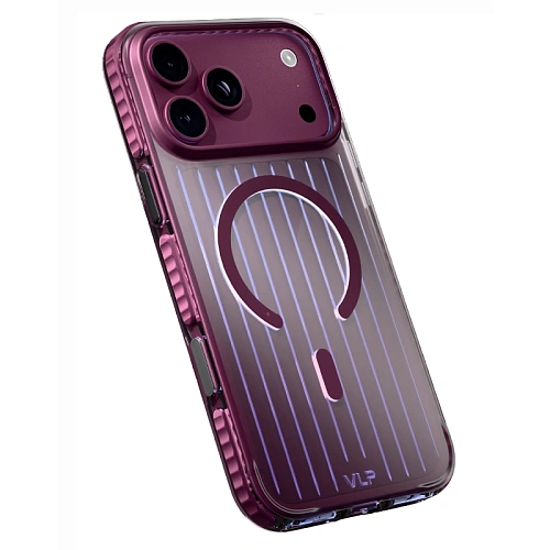 Чехол iPhone 18 Pro/17 Pro VLP Pulse Case с MagSafe, бургунди