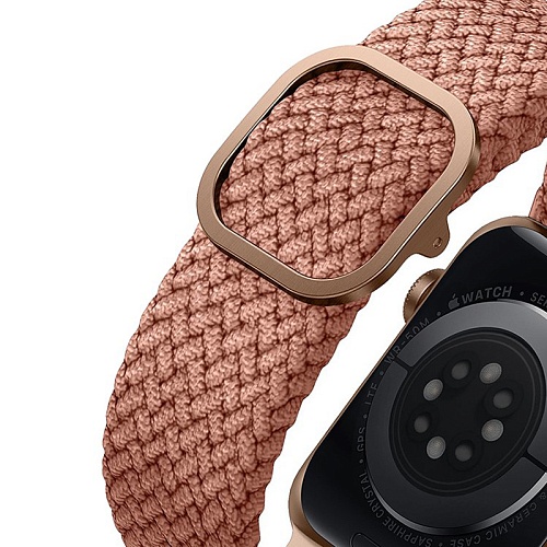 Ремешок Uniq  ASPEN Strap Braided Для Apple Watch 42/41/40 mm, розовый