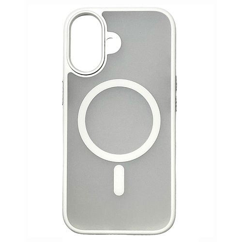 Чехол iPhone 16 AceCase Soft Rim, белый