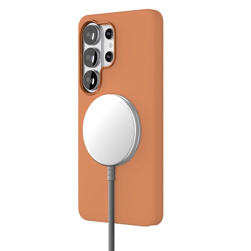 Чехол Samsung Galaxy S26 Ultra VLP Aster Pro Case с MagSafe, оранжевый