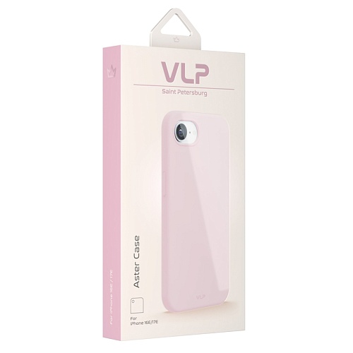 Чехол защитный VLP Aster Case с MagSafe для iPhone 16E/17E, розовый