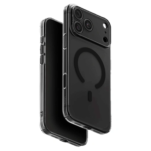 Чехол iPhone 18 Pro Max/17 Pro Max Uniq AirSuit Glossy MagSafe, дымчатый