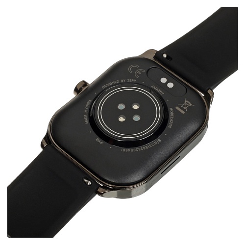 Умные Часы Xiaomi Amazfit Pop 3S, черный корпус, черный ремешок