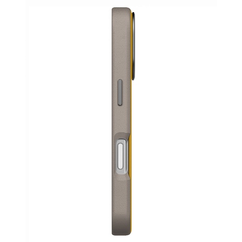 Чехол iPhone 17 Pro Max Uniq Lyden DS Magsafe, желтый/серый
