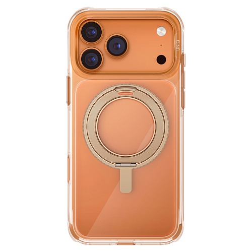 Челох iPhone 17 Pro Max Uniq Swivix with 360-Rotating stand Magsafe, золотой