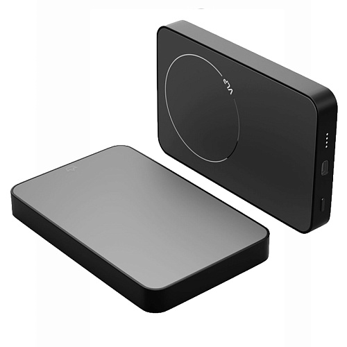 Внешний Аккумулятор vlp Diamond Energy MagSafe, Qi2, 10000 mAh, USB-C, черный титан