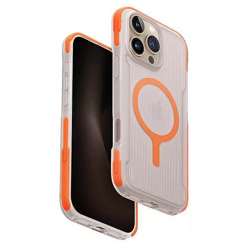 Чехол iPhone 16 Pro Max Uniq Combat Active Volt MagSafe, оранжевый