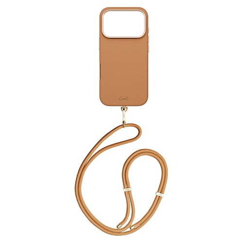 Чехол iPhone 17 Pro Uniq COEHL Strap series Mirelle MagSafe,  коричневый