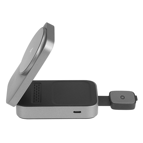 Беспроводная Зарядная Станция Acefast E22 Desktop (3В1), Серый