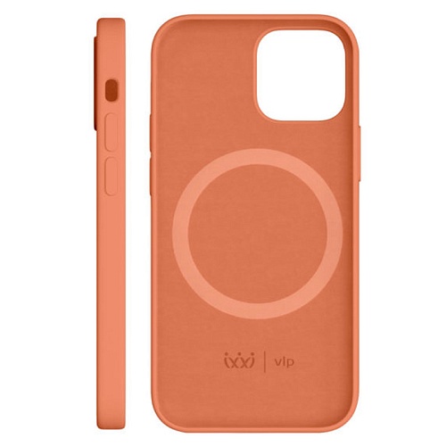 Чехол iPhone 13 mini "vlp" Silicone Case MagSafe, оранжевый