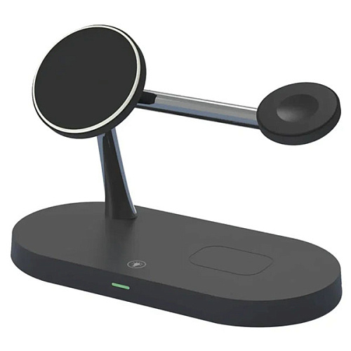 Беспроводная зарядная станция Magnetic Fast Wireless Charger (5в1), черный