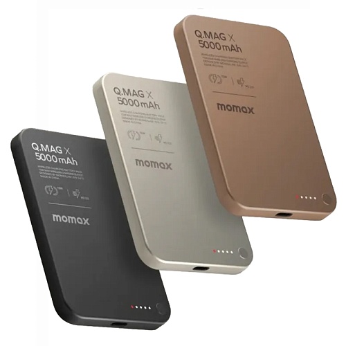 Внешний Аккумулятор Momax Q,Mag X Magsafe 5000 mAh, ультратонкий, золотой