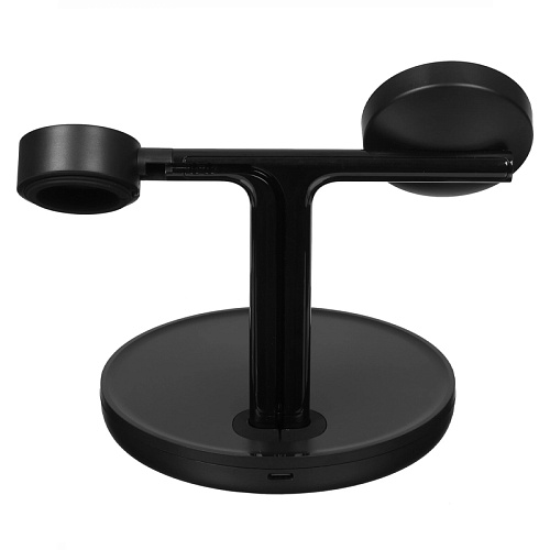 Беспроводная Зарядная Станция BaSEus Swan (3В1), 20W, черный