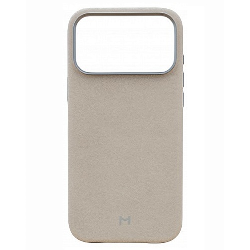 Чехол iPhone 17 Pro Max Magssory Eco-Leather Case, MagSafe, бежевый