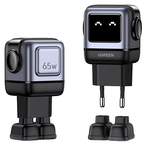 Сетевое Зарядное устройство UGREEN UNO, CD361, 65W, серый