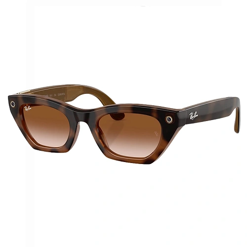 Умные Очки Ray-Ban Meta Zena Gen 3, Polished Havana, Gradient Brown, Размер M
