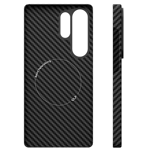 Чехол Для Samsung S25 Ultra vlp Kevlar Case С MagSafe, Кевлар, черный