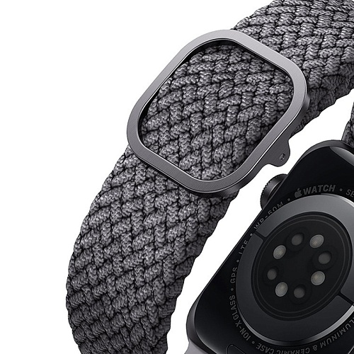 Ремешок Uniq  ASPEN Strap Braided Для Apple Watch 42/41/40 mm, серый