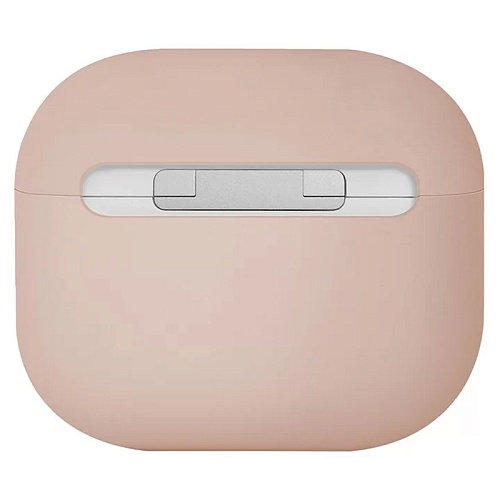 Чехол Airpods 4 Uniq LINO Liquid silicone, розовый