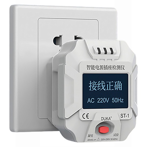 Тестер напряжения Xiaomi Duka Socket Tester (ST-1), White