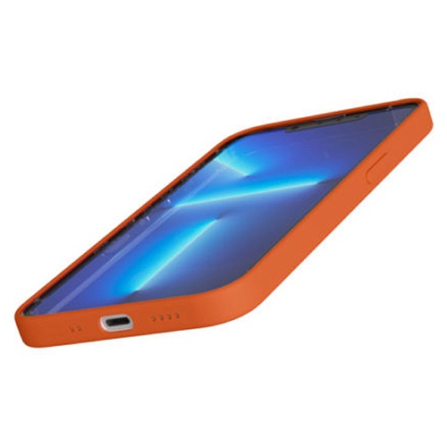 Чехол iPhone 13 mini "vlp" Silicone Case MagSafe, оранжевый