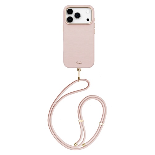 Чехол iPhone 17 Pro Uniq COEHL Strap series Mirelle MagSafe,  розовый