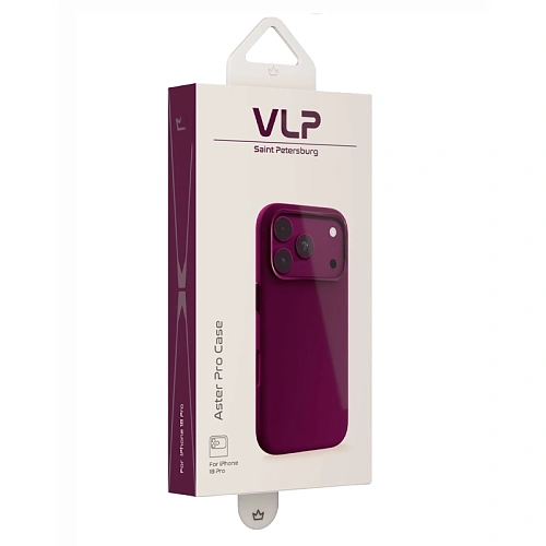 Чехол iPhone 18 Pro Max/17 Pro Max VLP Aster Pro Case с MagSafe, бургунди