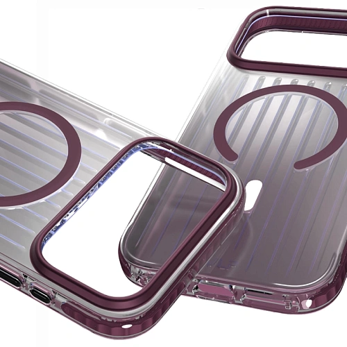 Чехол iPhone 18 Pro/17 Pro VLP Pulse Case с MagSafe, бургунди