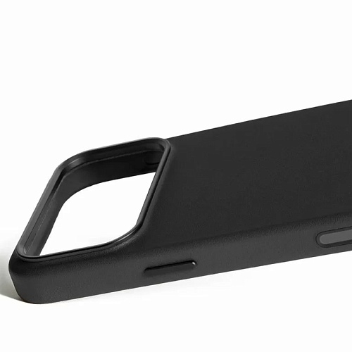 Чехол iPhone 17 Pro Max Mujjo Leather, черный