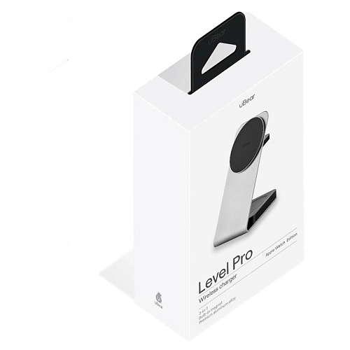 Беспроводное Зарядное Устройство uBear Level Pro Apple Watch, 3в1, 25W, серебристый