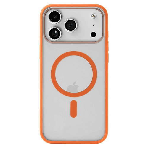 Чехол iPhone 17 Pro Max uBear Cloud Mag Case, MagSafe, оранжевый