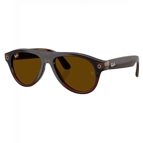 Умные Очки Ray-Ban Meta Aviator Gen 3, Polished Transparent Umber, Clear/Jade Transitions, Размер M
