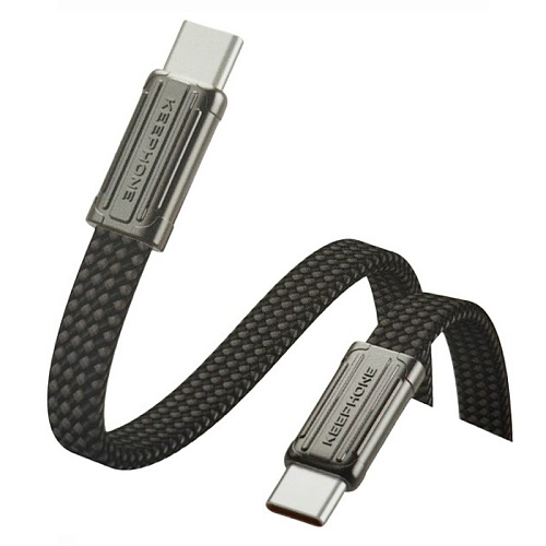 Кабель Keephone Weaveport Type-C to Type-C 60W, черный