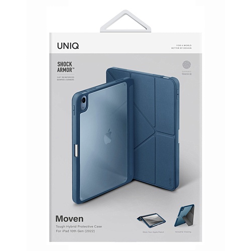 Чехол Для iPad 2022/2025 (10/11 Gen) Uniq Moven, голубой