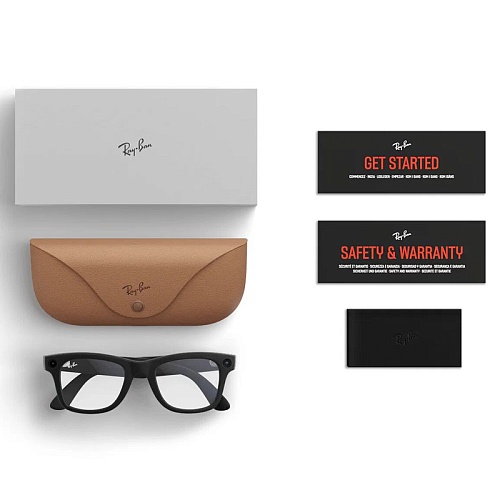 Умные Очки Ray-Ban Meta Wayfarer Gen 2, Matte Black, Clear (53-22-155mm)
