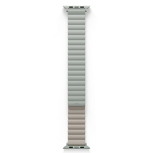 Ремешок Apple Watch 41/40/38mm Uniq Revix reversible Magnetic, зеленый/бежевый