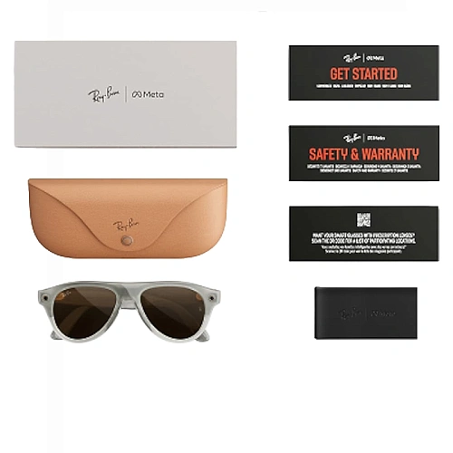 Умные Очки Ray-Ban Meta Aviator Gen 3, Polished Milky Warm Beige, Clear/Brown Transitions, Размер M