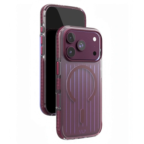Чехол iPhone 18 Pro/17 Pro VLP Pulse Case с MagSafe, бургунди