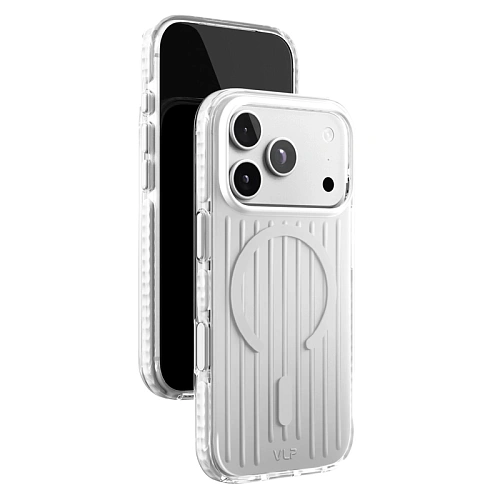 Чехол iPhone 18 Pro/17 Pro VLP Pulse Case с MagSafe, серебристый