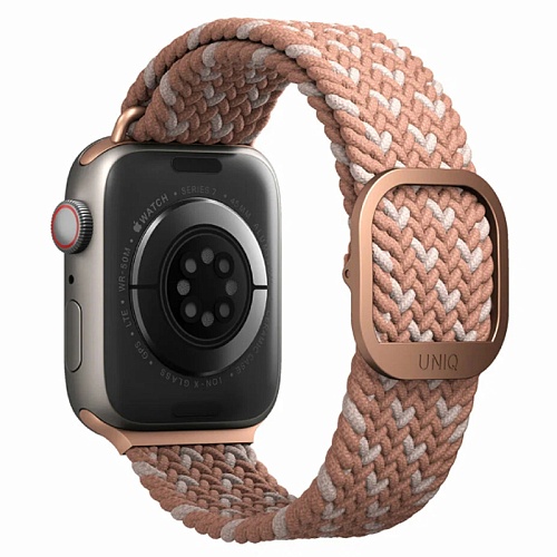 Ремешок Uniq Apple Watch 42/41/40 mm ASPEN Design strap Braided, розовый