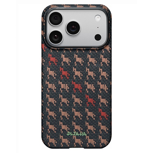 Чехол iPhone 17 Pro Max Pitaka Ultra-Slim Case Happiness Rides, черный
