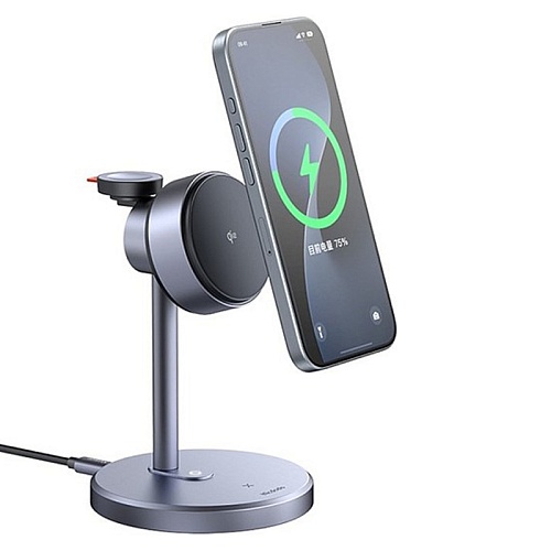 Беспроводная Зарядная Станция MCDODO 3in1 MagQ Qi2 Wireless Charging Stand, черный