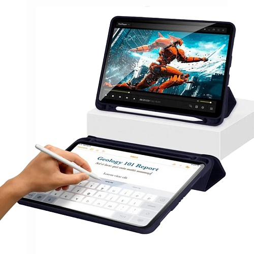 Чехол iPad 10 (10.9) 2022 Gurdini Milano Series, полуночно-синий
