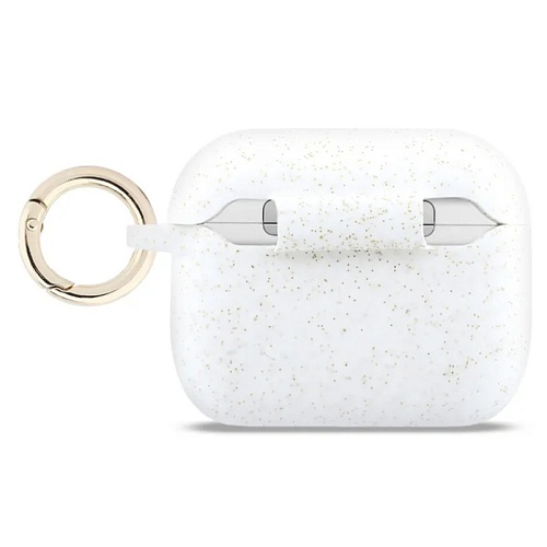 Чехол для Airpods Pro 3 Guess Silicone with ring, белый