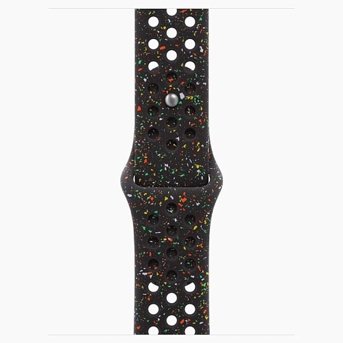 Apple Watch Series 11, 42 мм, корпус алюминий розовое золото, Nike Sport Band, черный