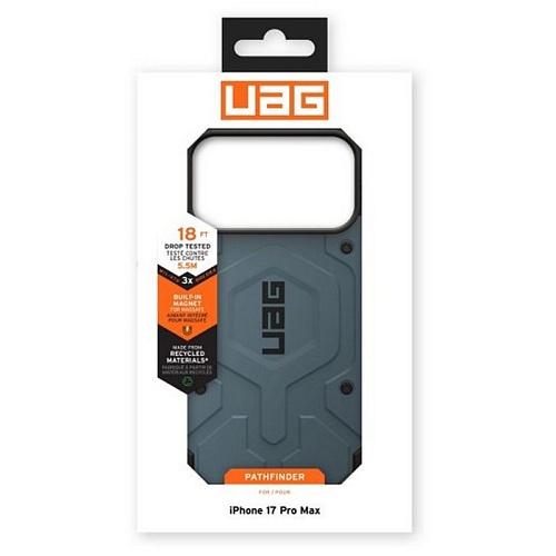 Чехол iPhone 17 Pro Max Uag Pathfinder MAGSAFE,  голубой