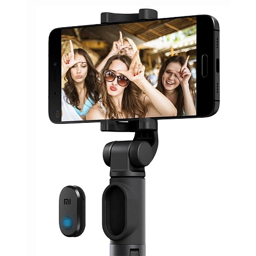 Xiaomi Bluetooth Selfie Stick Tripod For Camera Stand Alone Remote (Black)