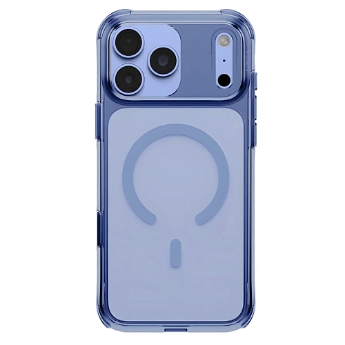 Чехол iPhone 18 Pro/17 Pro Uniq LifePro Xtreme Crystal MagSafe, голубой